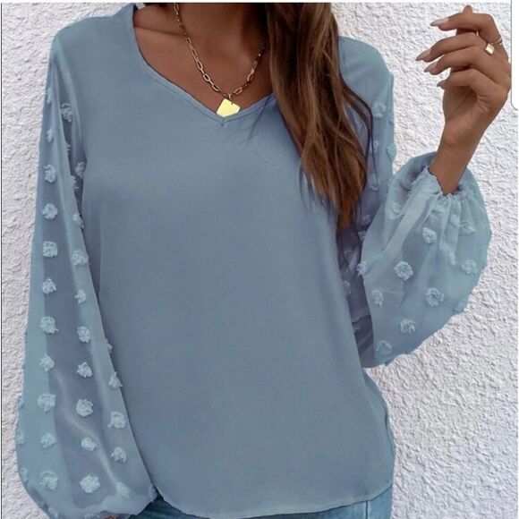 Kara and Kate Swiss Dot Blouse - Picture 2 of 9